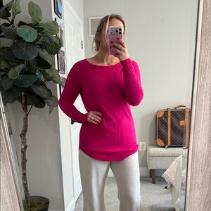 Cyrus Fuchsia Long Sleeve Top